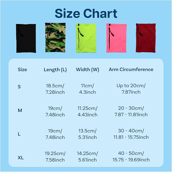 MMOBIEL L Running Phone Armband – Stretchable Sports Arm Band for All Phones, Fits 12–15” Arm Circumference, Ideal for Running, Cycling & Training (Black)