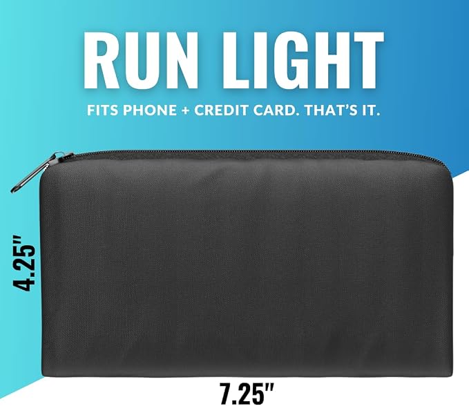Running Pouch, Slim Running Belt Phone Holder with Credit Card Slot - Fanny Pack for Men and Women, Runners Waist Pack with Innovative Clip Design