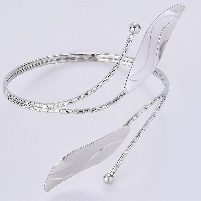 Suoirblss Metal Egyptian Arm Bracelet Upper Arm Cuff Jewelry Arm Bangles Armband for Women Wedding Gypsy Boho Armband
