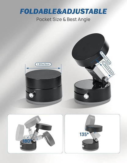 JOYTUTUS Shower Phone Holder, 360 ° Free Adjustment,Reusable Suction Cup Phone Mount for Shower, Mirror, Window & Bathroom, Shower Phone Mount Compatible with iPhone 16, 15, 14, 13, 12 & All Phones