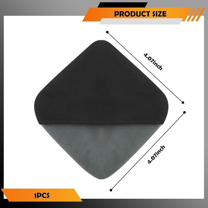 4.07"×4.07" Square Car Screen Cleaner,Double Sided Microfiber Screen Cleaning Pad for Car Display,Dashboard LCD Display,Universal Cell Phones,Touch Screen Cleaner for Car Accessories (Square)
