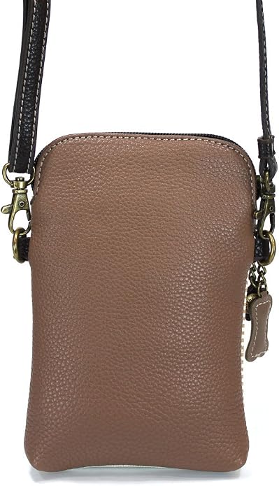 CHALA Dog Collection Cell Phone Crossbody Purse-Women PU Leather/Canvas Multicolor Handbag with Adjustable Strap