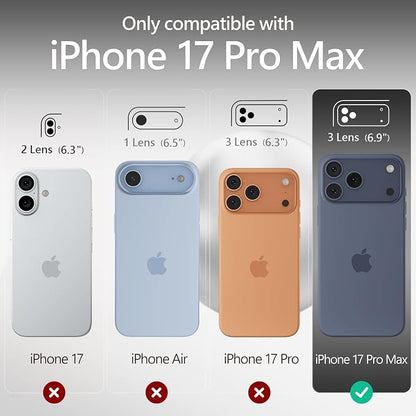 FireNova Magnetic for iPhone 17 Pro Max Case, Compatible with MagSafe, [Integrated Silicone Camera Control Button] [Camera Protection] Anti-Scratch Microfiber Lining Phone Case, 6.9", White