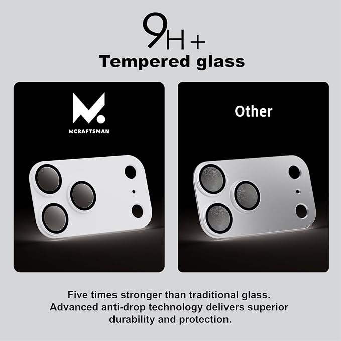 for iPhone 17 Pro Max Camera Lens Protector, 2 Pack |Aerospace-Grade Aluminium with [ Automotive-Grade Spray Paint Craft ] | Anti-Glare Sapphire Glass | Colour-Matched Finish White