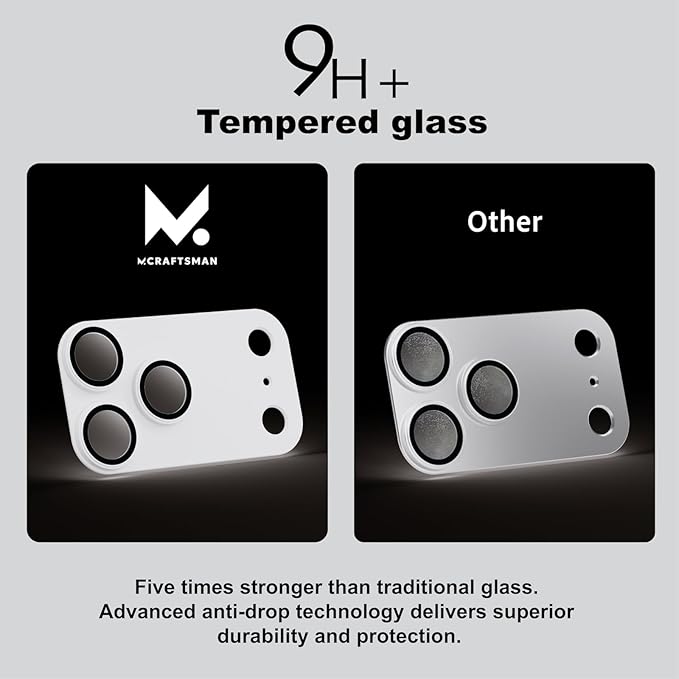 for iPhone 17 Pro Max Camera Lens Protector | Aerospace-Grade Aluminium | Full Protective Cover | Anti-Glare Sapphire Glass |Finish White