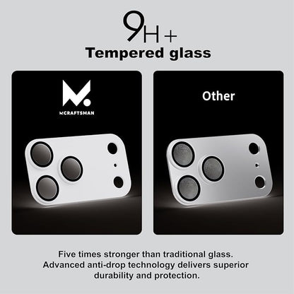 for iPhone 17 Pro Camera Lens Protector | Aerospace-Grade Aluminium | Full Protective Cover | Anti-Glare Sapphire Glass | Finish White