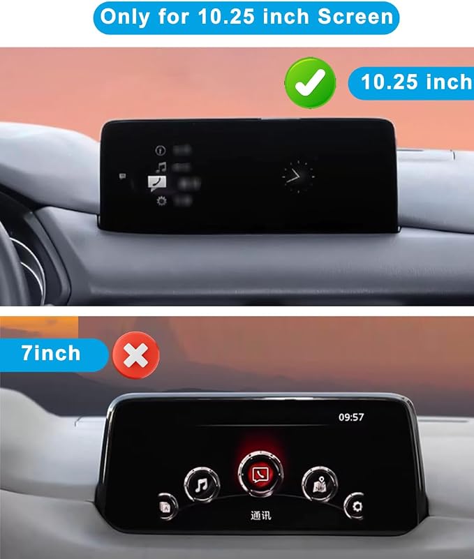Car Phone Holder for Mazda CX5/CX-5 Accessories 2021-2024 2022 2023 Mount Cell Phone Holder for 2024 CX5 Fit for Most Smartphones (10.25 inch Screen Only)