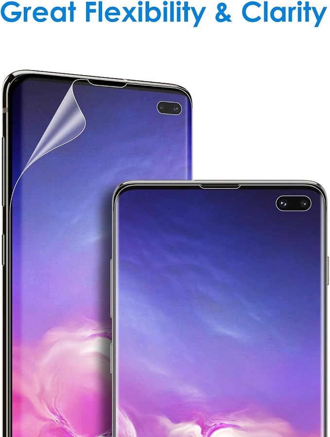 JETech Screen Protector for Samsung Galaxy S10 Plus, 2-Pack | Self-Healing TPU Film, HD Clear, Anti-Scratch Protection, Bubble-Free Installation