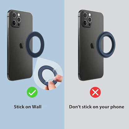 Nillkin Magsafe Wall Mount Magnetic Shower Phone Holder Waterproof, 2 Pack SnapHold Magsafe Sticker for iPhone 17 16 15 14 13 12 Series, Magnetic Phone Holder, Phone Magsafe Mount for Bathroom, Blue