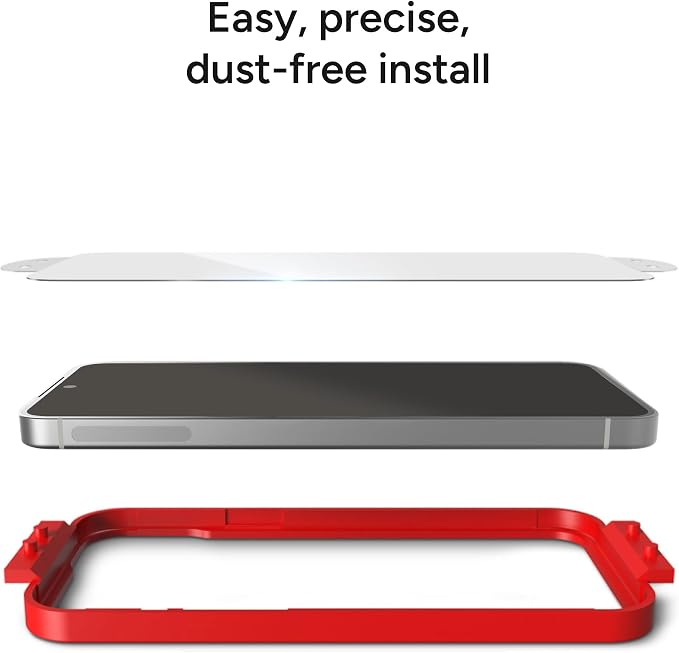 ZAGG Glass Elite Samsung Galaxy S25/ S24 Screen Protector – Ultra-Strong Tempered Glass, Scratch-Resistant, EZ Apply Installation, InvisibleShield, Made with Recycled Materials