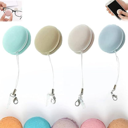 4PCS Macaron Screen Cleaner Set - Phone Wipe & Cleaning Ball Combo