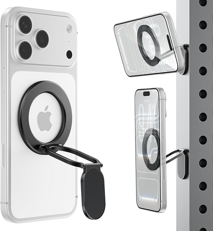 SUPERONE [2026 Upgraded] Magnetic Phone Ring Holder for MagSafe, Dual-Sided Removable Magnetic Phone Grip with Kickstand, Super Magnet Ring for iPhone 17/16/15/14/13/12 MagSafe Accessories, Androids