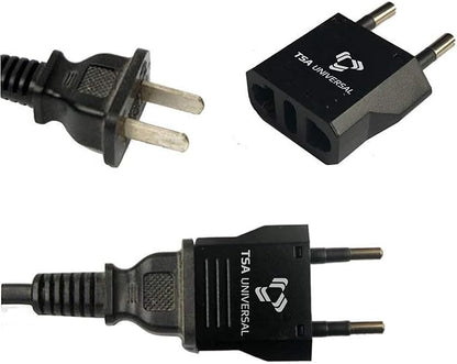 United States to Indonesia/Bali Travel Power Adapter to Connect North American Electrical Plugs to Indonesian Outlets for Cell Phones, Tablets, eReaders, and More (6-Pack, Black)