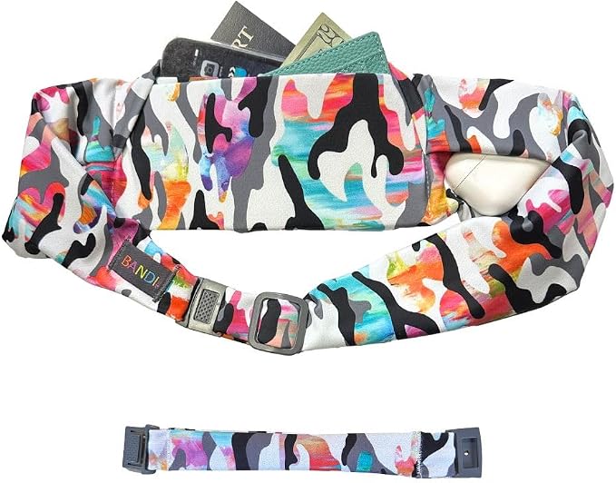 BANDI Plus Size Fanny Pack for Women – Travel-Ready Pocket Belt for Phone, Passport, Keys, Money, & Medical Devices, Adjustable Fit, Comfortable - Rio