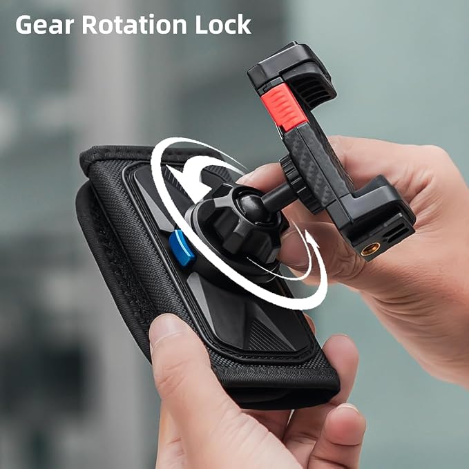 Backpack Mount Bag Belt Shoulder Strap Clip Holder Attachment Compatible with iPhone 17/16/15 Pro Max/15/14/13/12, Samsung and More Phones (Black-01)