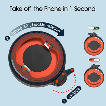 Out-Front Bike Phone Mount – Dual Buckle Quick Release | CNC Aluminum Holder for iPhone & Android | Fits 4.0–6.7” Smartphones | Road/MTB Riding