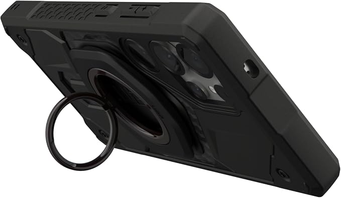 URBAN ARMOR GEAR UAG Mag Ring Stand LT - Ultra Strong Magnet MagSafe Compatible Metal Phone Ring Grip 360 Rotation Multi-Viewing Kickstand, Black