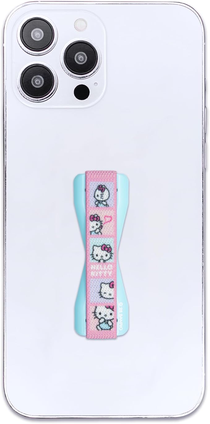Hello Kitty® - LOVEHANDLE Universal Phone Grip for Smartphones & Mini Tablets - Phone Holder for Hand - Wireless Charging Compatible - Made in The USA
