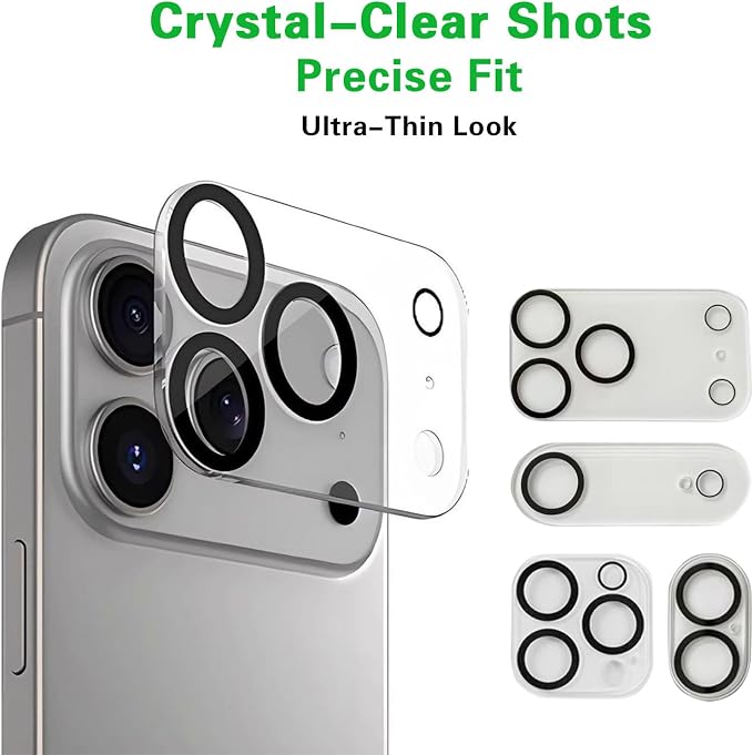 Screen Protector for iPhone 17 (2 Pack) + Camera Lens Protector – Tempered Glass with Easy Install Alignment Frame, HD Clear, Bubble-Free, Case Friendly – Compatexx