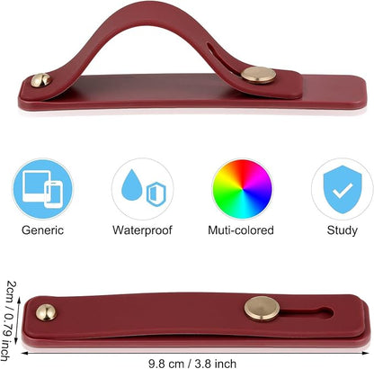 Weewooday 6 Pieces Phone Grip Holder Cell Phone Grip Strap Telescopic Finger Strap Stand Universal Finger Kickstand for Most Smartphones(Pink. Purple, Red)