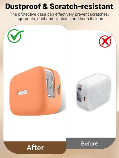 Silicone Protective Case for TORRAS FlexLine 67W Charger, Full-Body Protective Cover with Precise Cutouts, Shockproof Dustproof Charging Block Protector Sleeve & Scratch-Resistant Sleeve (Orange)