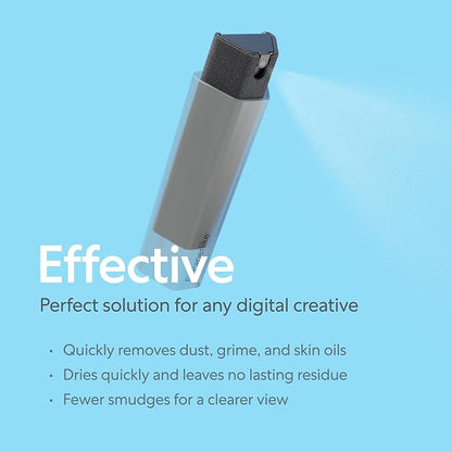 Paperlike® All-in-One Cleaning Kit - Refillable Microfiber Spray Bottle & Cleaning Solution + 5 Refill Tablets - Safe for iPad & Electronic Displays