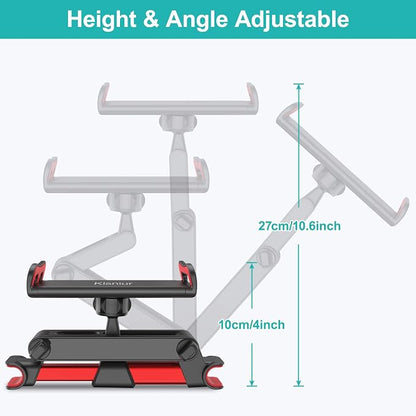 Car Headrest Mount, Tablet Headrest Holder, Car Backseat Seat Mount Holder Universal 360° Rotating Adjustable for All 6"-10.5" Tablet iPad iPad Air iPad mini,Samsung(Red)