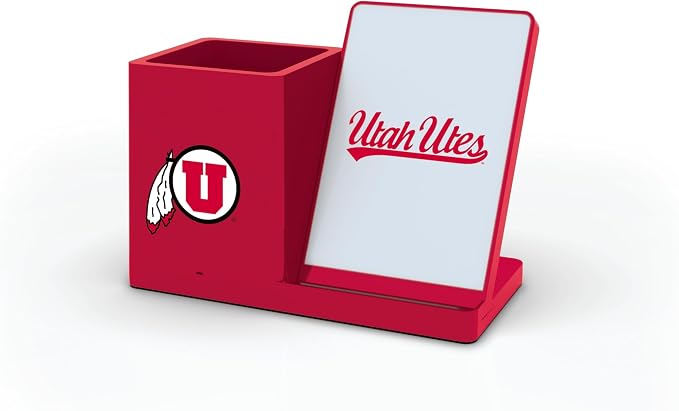 SOAR NCAA Unisex Wireless Charging Stand with Desktop Organizer