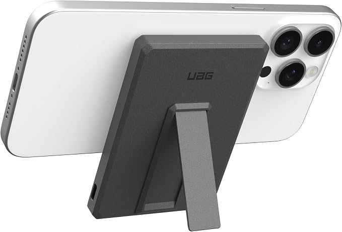 URBAN ARMOR GEAR UAG 5000mAh Power Bank SRGE 20W USB-C Slim Magnetic Wireless Portable Charger Fast Charging Battery Pack w/Kickstand Compatible with iPhone 17, Samsung Galaxy S26, Black/Grey
