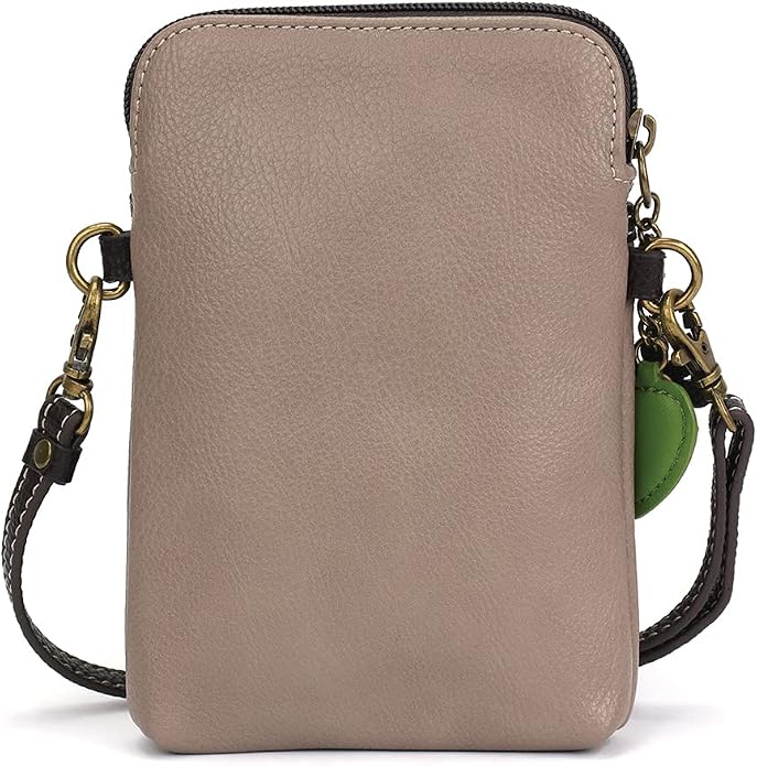 CHALA Plant Life Collection Cell Phone Crossbody Purse-Women PU Leather/Canvas Multicolor Handbag with Adjustable Strap