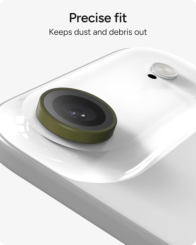 ZAGG iPhone Camera Lens Protector for iPhone Air - Green Sea Kelp, Camera Ring, Maximum Impact & Scratch Protection, Anti-Reflective Technology, Smudge-Resistant, Precise Fit, Glass Elite