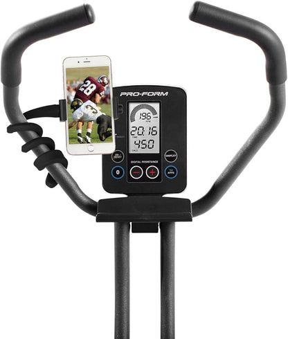 iTODOS Portable Flexible Cell Phone Holder Stand for Treadmill, Spin Bike, Stroller, Shopping Cart, Bed, Car, Kitchen, Desk, Compatible with iPhone, Android (Black)