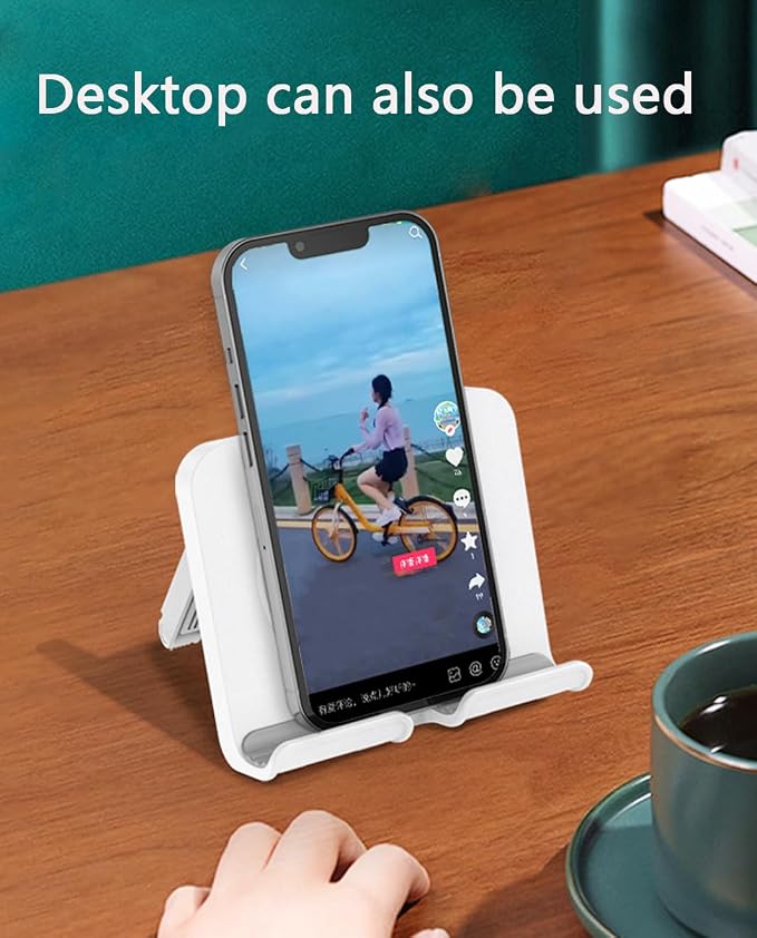 Shower Phone Holder Upgraded Adjustable Tablet Wall Mount Phone Holder, for Kitchen Bathroom Dorm Bedroom, Compatible with iPhone Series and Other Smartphones.Ipad/Smartphone（White）