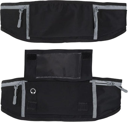 Vive Running Belt Fanny Pack for Women, Men, Kids, Adults, Jogging, Workouts- Waterproof Runners Reflective Waist Pack Bag with Phone Holder - for Fitness, Exercise, Gym, Hiking, Travel, Running Gift