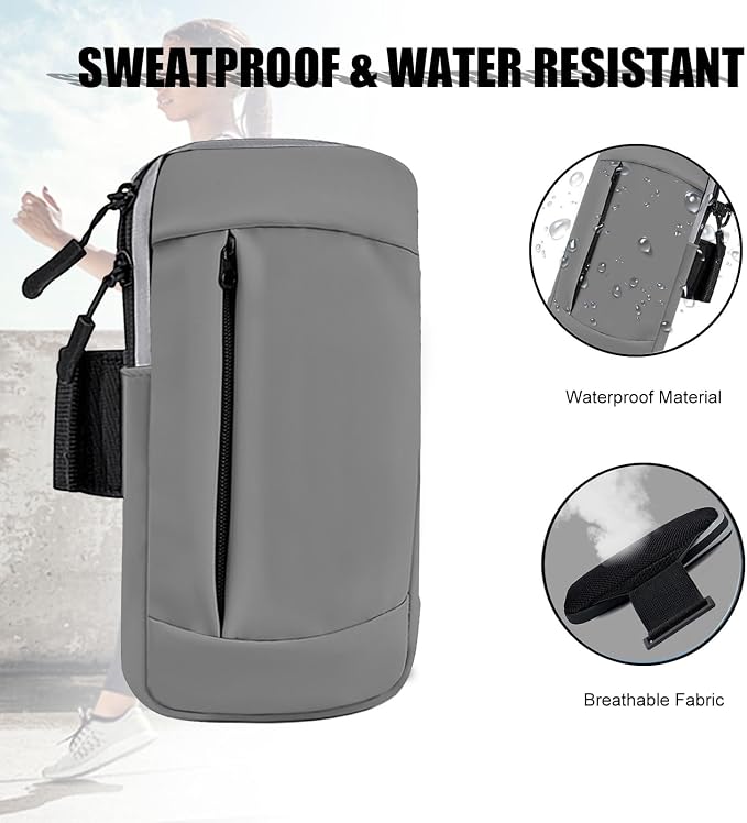 Phone Holder for Running Armband Cell Phone Holder for iPhone Armband 17 16 16e 15 14 13 12 11 Pro Max Xs Xr X Plus Galaxy Ultra Note Women Men Kids Bag,Workout Sports Arm Bands Sleeve Pouch