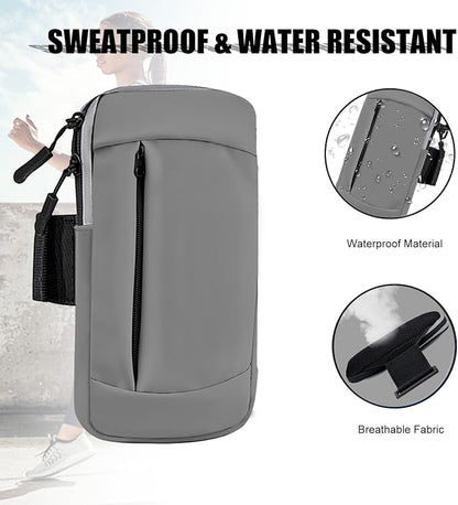 Phone Holder for Running Armband Cell Phone Holder for iPhone Armband 17 16 16e 15 14 13 12 11 Pro Max Xs Xr X Plus Galaxy Ultra Note Women Men Kids Bag,Workout Sports Arm Bands Sleeve Pouch