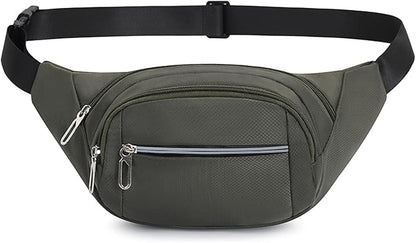 DAITET Crossbody Fanny Pack for Men&Women,Large Waist Bag & Hip Bum Bag with Adjustable Strap for Outdoors Workout Traveling Casual Running Hiking Cycling