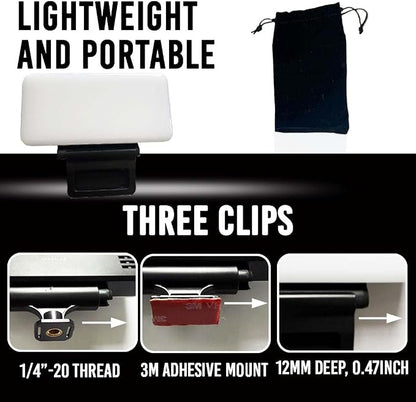 LED Phone Light, Selfie Light, 3000Mah Rechargeable Clip Video Light - 3 Light Modes with Adjustable Clips, Portable Selfie Light For iPhone & Camera, Laptop, iPad, Photography - Makeup, Vlog - Tiktok