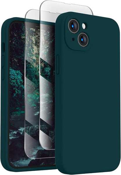 FireNova Designed for iPhone 14 Case, Silicone Upgraded [Camera Protection] Phone Case, Soft Anti-Scratch Microfiber Lining Inside, 6.1 inch, Teal