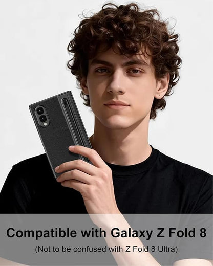 Galaxy Z Fold 8 Wide Case with S Pen Holder & Stylus, Full Body Hinge Case | Galaxy Z Fold 8 & Fold 8 Wide Case with HD Screen Protector, Shockproof Protection Cover, Phone Case mit Hinge & S Pen Stylus