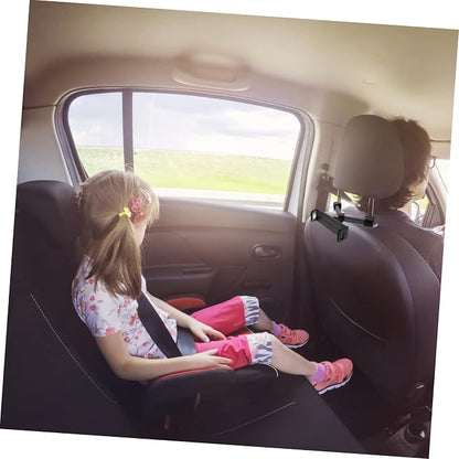 Housoutil Adjustable Car Headrest Tablet Holder Phone Mount Stand Multi-Angle Rotation Easy to Use