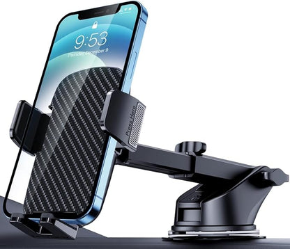 TICILFO Dash Car Phone Holder Mount - [Ultra-Strong Suction Cup] 360° Rotatable Car Phone Holder, Quick Release & Adjustable, Cell Phone Mount for Dashboard Windshield, Compatible with iPhone Android