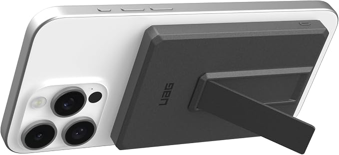 URBAN ARMOR GEAR UAG 5000mAh Power Bank SRGE 20W USB-C Slim Magnetic Wireless Portable Charger Fast Charging Battery Pack w/Kickstand Compatible with iPhone 17, Samsung Galaxy S26, Black/Grey