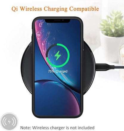 Battery Case for iPhone XR, Upgraded 10000mAh Rechargeable Portable Charging Case with Wireless Charging Compatible for iPhone XR (6.1 inch) with Carplay Extended Battery Pack Charger Case (Black)