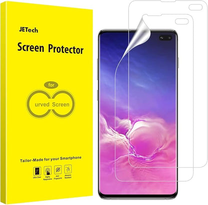 JETech Screen Protector for Samsung Galaxy S10 Plus, 2-Pack | Self-Healing TPU Film, HD Clear, Anti-Scratch Protection, Bubble-Free Installation