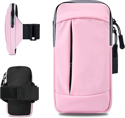 Phone Holder for Running Armband Cell Phone Holder for iPhone Armband 11 12 13 14 15 16e 16 17 Pro Max Xs Xr X 8 Plus Galaxy Ultra S26 Pouch,Exercise Sports Arm Band Sleeve Bag Fit Women Kids