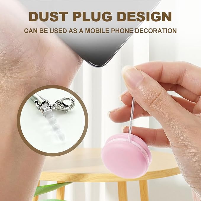 Macaron Phone Screen Cleaner, 2026 New Mobile Phone Screen Wipe, Portable Cell Phone Screen Cleaning Tool, Multifunctional Eyeglasses Cleaner for Office Travel (4PCS)