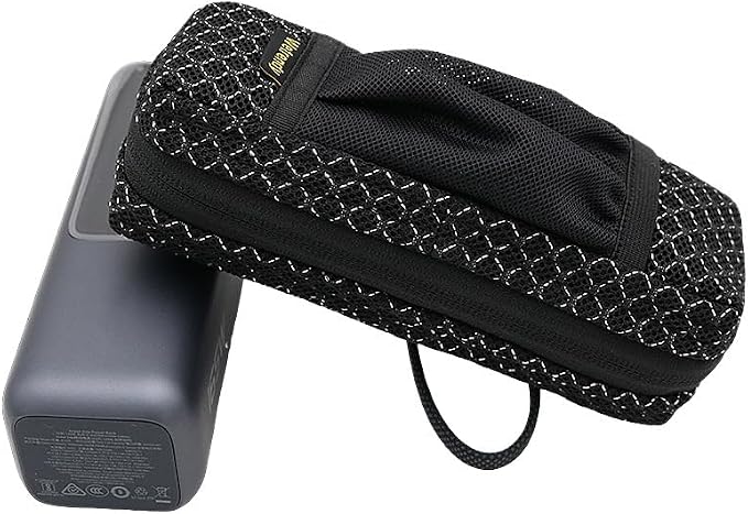 Portable Power Bank Bag for Anker A1695 Zolo 165W Power Source Breathable Ventilate Outdoors Travel Carrying Case Black
