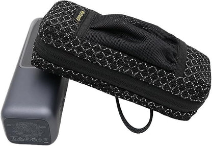 Portable Power Bank Bag for Anker A1695 Zolo 165W Power Source Breathable Ventilate Outdoors Travel Carrying Case Black