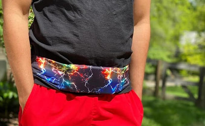 BANDI Plus Size Fanny Pack for Women - Travel-Ready Pocket Belt with Secure Hidden Money & Running Belt for Phone, Passport, Keys, & Medical Devices, Adjustable Fit, Comfortable (Cosmic)